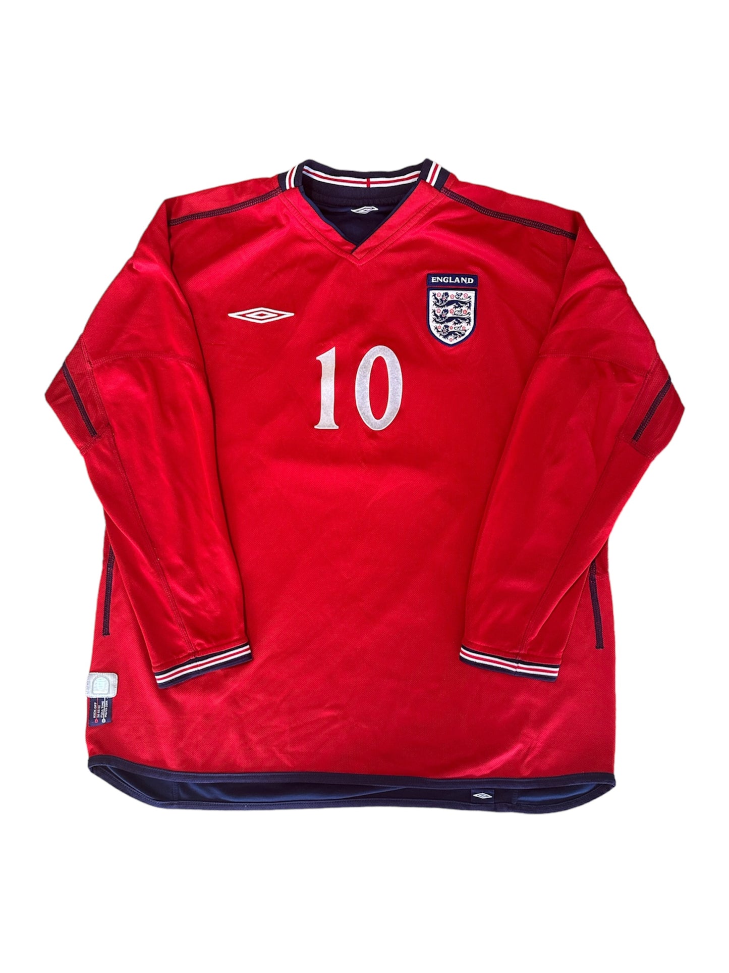 England 2002 Away Large (Owen 10) (Reversible Longsleeve)